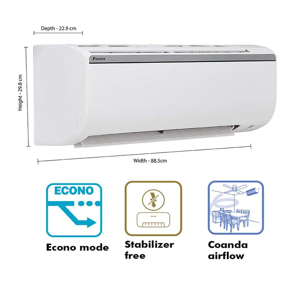 Daikin 1.5 Ton 3 Star FTL Series FTL50UV16U2 Split AC