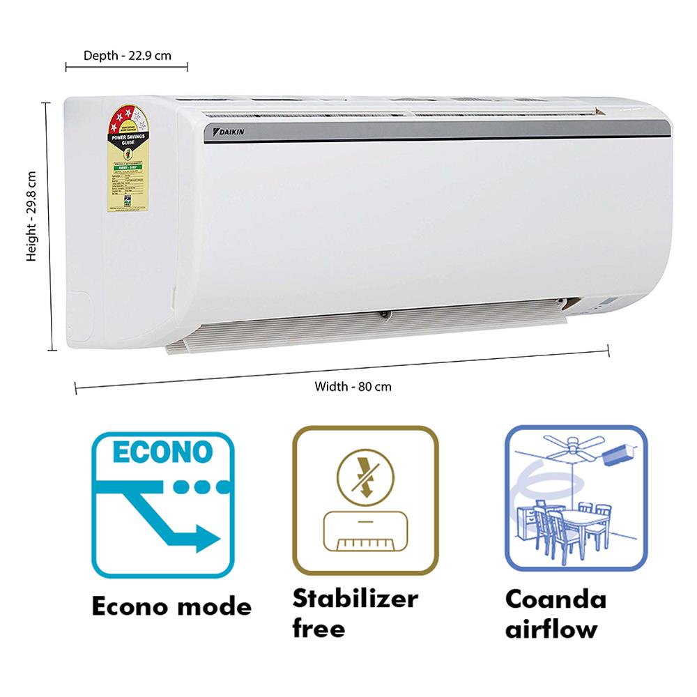 Daikin 1 Ton 3 Star FTL SeriesFTL35UV16W1 Split AC
